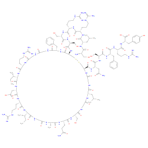 (3S,6S,9S,12S,15S)-3-(2-amino-2-oxoethyl)-1-((4R,10S,16S,19S,22S,28S,31S,34S,37S,40S,49S,52R)-19-(3-amino-3-oxopropyl)-52-((2S,5S,8S,11S,14S,17S)-17-amino-8,11-bis(3-guanidinopropyl)-18-hydroxy-2,5-bis(hydroxymethyl)-14-isobutyl-4,7,10,13,16-pentaoxo-3,6,