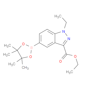 ethyl 1-ethyl-5-(4,4,5,5-tetramethyl-1,3,2-dioxaborolan-2-yl)-1H-indazole-3-carboxylate