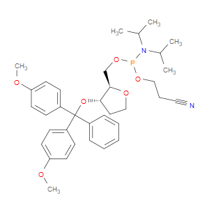 ((2R,3S)-3-(bis(4-methoxyphenyl)(phenyl)methoxy)tetrahydrofuran-2-yl)methyl (2-cyanoethyl) diisopropylphosphoramidite