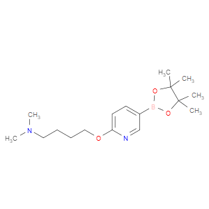 N,N-dimethyl-4-((5-(4,4,5,5-tetramethyl-1,3,2-dioxaborolan-2-yl)pyridin-2-yl)oxy)butan-1-amine