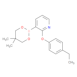 Pyridine, 3-(5,5-dimethyl-1,3,2-dioxaborinan-2-yl)-2-(4-ethylphenoxy)-