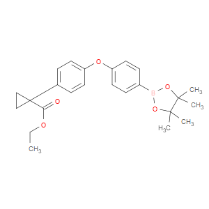 ethyl 1-(4-(4-(4,4,5,5-tetramethyl-1,3,2-dioxaborolan-2-yl)phenoxy)phenyl)cyclopropanecarboxylate