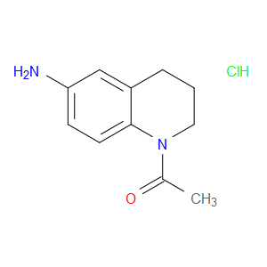 Ethanone, 1-(6-amino-3,4-dihydro-1(2H)-quinolinyl)-, hydrochloride (1:1)