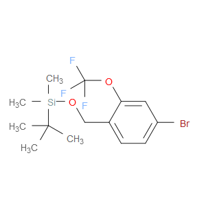 ((4-bromo-2-(trifluoromethoxy)benzyl)oxy)(tert-butyl)dimethylsilane