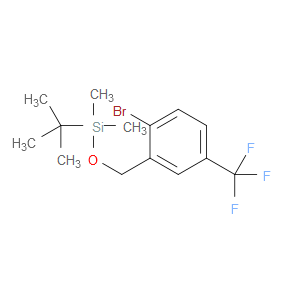 ((2-bromo-5-(trifluoromethyl)benzyl)oxy)(tert-butyl)dimethylsilane