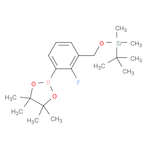 tert-butyl((2-fluoro-3-(4,4,5,5-tetramethyl-1,3,2-dioxaborolan-2-yl)benzyl)oxy)dimethylsilane