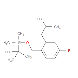 ((4-bromo-2-isobutylbenzyl)oxy)(tert-butyl)dimethylsilane