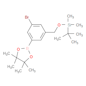 ((3-bromo-5-(4,4,5,5-tetramethyl-1,3,2-dioxaborolan-2-yl)benzyl)oxy)(tert-butyl)dimethylsilane