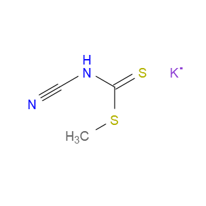 Carbamodithioic acid, N-cyano-, methyl ester, potassium salt (1:1)
