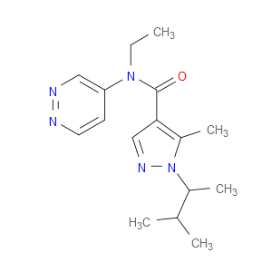N-ethyl-5-methyl-1-(3-methylbutan-2-yl)-N-(pyridazin-4-yl)-1H-pyrazole-4-carboxamide