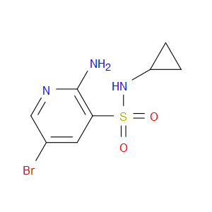 2-amino-5-bromo-N-cyclopropylpyridine-3-sulfonamide