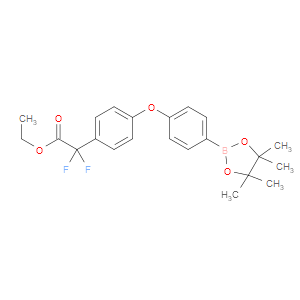 ethyl 2,2-difluoro-2-(4-(4-(4,4,5,5-tetramethyl-1,3,2-dioxaborolan-2-yl)phenoxy)phenyl)acetate