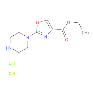 ethyl 2-(piperazin-1-yl)oxazole-4-carboxylate dihydrochloride