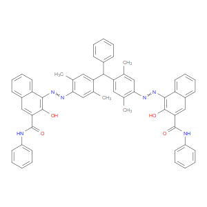 4,4'-(((phenylmethylene)bis(2,5-dimethyl-4,1-phenylene))bis(diazene-2,1-diyl))bis(3-hydroxy-N-phenyl-2-naphthamide)