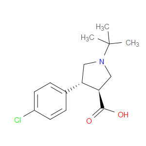 (3S,4R)-4-(4-Chlorophenyl)-1-(1,1-dimethylethyl)-3-pyrrolidinecarboxylic acid