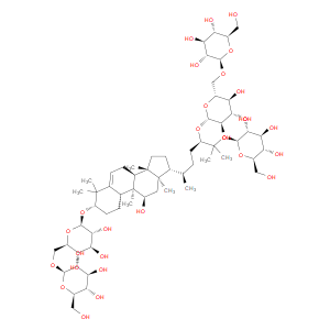 (2S,3R,4S,5S,6R)-2-(((2S,3R,4S,5S,6R)-4,5-dihydroxy-2-(((3R,6R)-2-hydroxy-6-((3S,8S,9R,10R,11R,13R,14S,17R)-11-hydroxy-4,4,9,13,14-pentamethyl-3-(((2R,3R,4S,5S,6R)-3,4,5-trihydroxy-6-((((2R,3R,4S,5S,6R)-3,4,5-trihydroxy-6-(hydroxymethyl)tetrahydro-2H-pyra