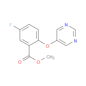 Benzoic acid, 5-fluoro-2-(5-pyrimidinyloxy)-, methyl ester