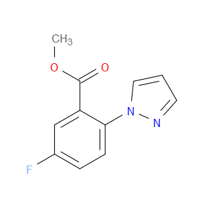 Methyl 5-fluoro-2-(1H-pyrazol-1-yl)benzoate