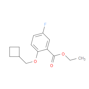 Ethyl 2-(cyclobutylmethoxy)-5-fluorobenzoate