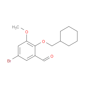 Benzaldehyde, 5-bromo-2-(cyclohexylmethoxy)-3-methoxy-
