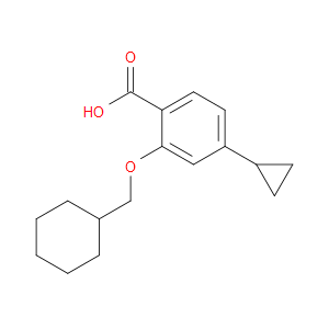 Benzoic acid, 2-(cyclohexylmethoxy)-4-cyclopropyl-