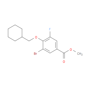 Benzoic acid, 3-bromo-4-(cyclohexylmethoxy)-5-fluoro-, methyl ester