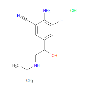 2-amino-3-fluoro-5-(1-hydroxy-2-(isopropylamino)ethyl)benzonitrile hydrochloride