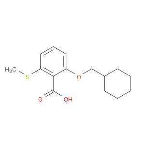2-(Cyclohexylmethoxy)-6-(methylthio)benzoic acid