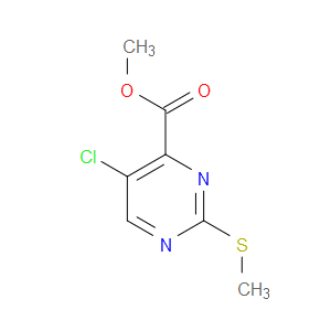 4-Pyrimidinecarboxylic acid, 5-chloro-2-(methylthio)-, methyl ester