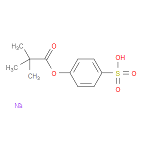 Propanoic acid, 2,2-dimethyl-, 4-sulfophenyl ester, sodium salt (1:1)