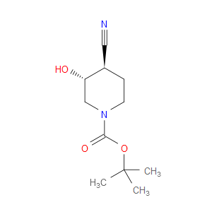 rel-1,1-Dimethylethyl (3R,4R)-4-cyano-3-hydroxy-1-piperidinecarboxylate