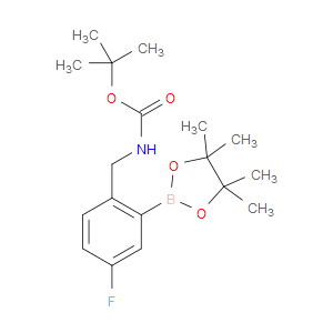 tert-butyl 4-fluoro-2-(4,4,5,5-tetramethyl-1,3,2-dioxaborolan-2-yl)benzylcarbamate