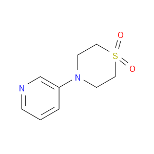 Thiomorpholine, 4-(3-pyridinyl)-, 1,1-dioxide