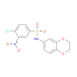 4-Chloro-N-(2,3-dihydro-1,4-benzodioxin-6-yl)-3-nitrobenzenesulfonamide