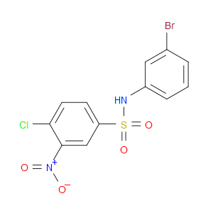 N-(3-Bromophenyl)-4-chloro-3-nitrobenzenesulfonamide
