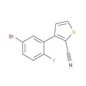 2-Thiophenecarbonitrile, 3-(5-bromo-2-fluorophenyl)-