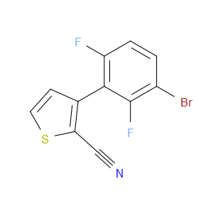 2-Thiophenecarbonitrile, 3-(3-bromo-2,6-difluorophenyl)-