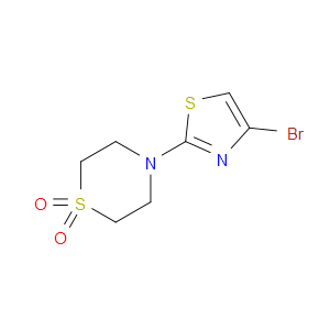 Thiomorpholine, 4-(4-bromo-2-thiazolyl)-, 1,1-dioxide