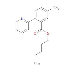 Pentyl 5-methyl-2-(2-pyridinyl)benzoate