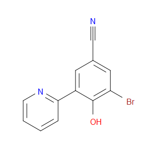 3-Bromo-4-hydroxy-5-(2-pyridinyl)benzonitrile