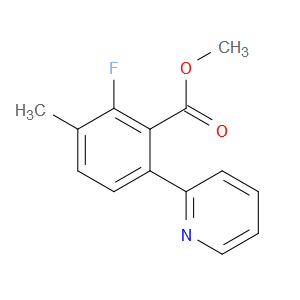Benzoic acid, 2-fluoro-3-methyl-6-(2-pyridinyl)-, methyl ester