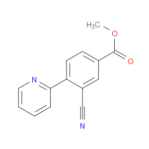 Benzoic acid, 3-cyano-4-(2-pyridinyl)-, methyl ester