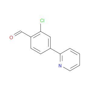 Benzaldehyde, 2-chloro-4-(2-pyridinyl)-