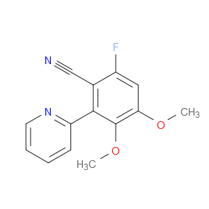 6-Fluoro-3,4-dimethoxy-2-(2-pyridinyl)benzonitrile