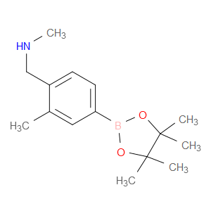 N-methyl-1-(2-methyl-4-(4,4,5,5-tetramethyl-1,3,2-dioxaborolan-2-yl)phenyl)methanamine