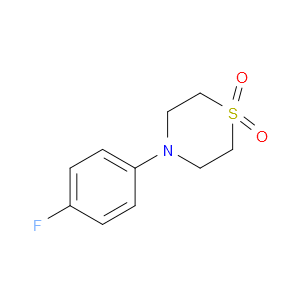 Thiomorpholine, 4-(4-fluorophenyl)-, 1,1-dioxide