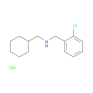 Benzenemethanamine, 2-chloro-N-(cyclohexylmethyl)-, hydrochloride (1:1)