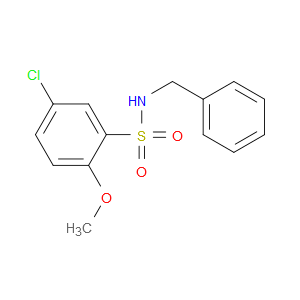 5-Chloro-2-methoxy-N-(phenylmethyl)benzenesulfonamide