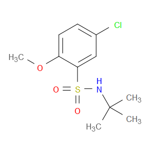 5-Chloro-N-(1,1-dimethylethyl)-2-methoxybenzenesulfonamide