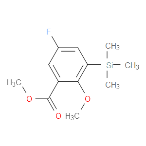 methyl 5-fluoro-2-methoxy-3-(trimethylsilyl)benzoate